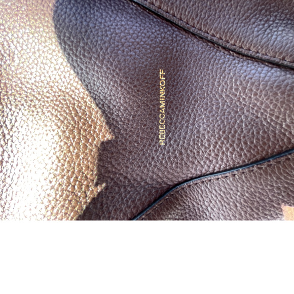 Rebecca Minkoff Dark Brown Shoulder Bag with Zipper Detail - Picture 6 of 15